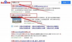 內蒙古環保投資集團有限公司與我司簽下百度關鍵詞排名首頁協議