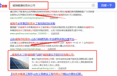 威海*弘節能科技有限公司同我公司簽署搜索引擎推廣事宜