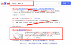 佛山市長*衛生用品有限公司百度排名排名參考網站