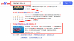 天津*平翔船舶技術服務有限公司百度關鍵詞排名到首頁按天扣費
